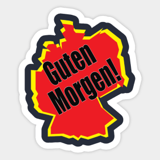 guten morgen deutsch deutschland german germany Sticker